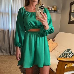 Green Mesh Dress NWT